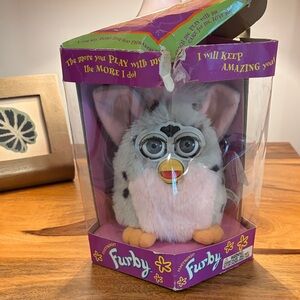 Furby Interactive Toy - White and Gray